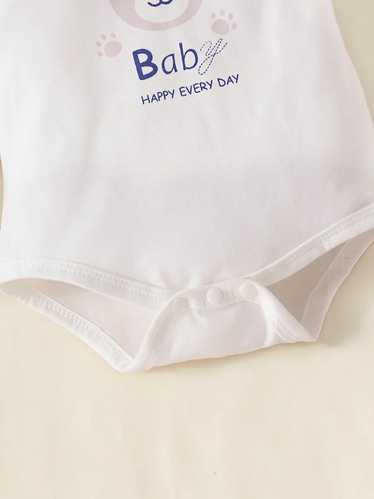 Newborn Baby Boy Cartoon Graphic Bodysuit & Jumpsuit & Blanket & Hat & Bib & Gloves - Image 5
