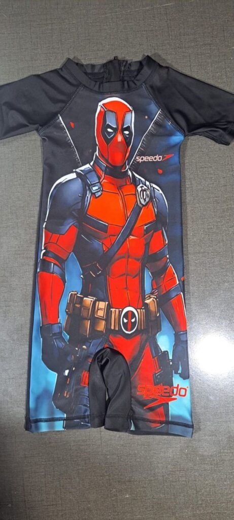 Marvel Deadpool "Splash Merc" Kids’ Swim Suit | Little Fit