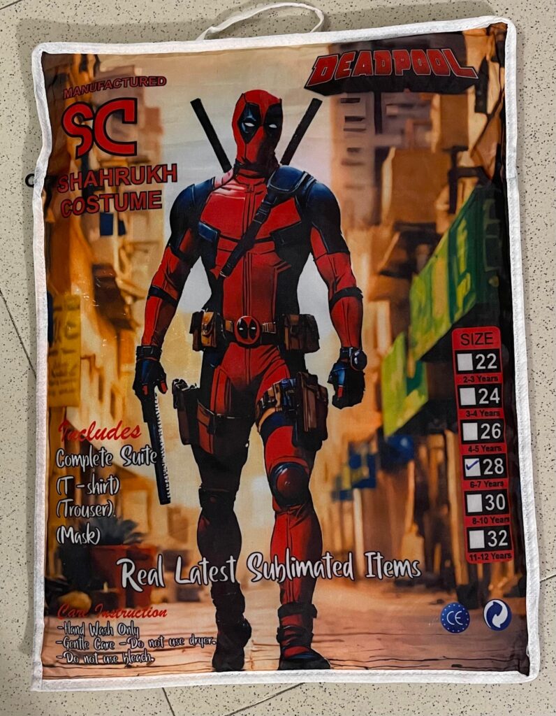 Kids’ Deadpool Swimming Costume by Little Fit
