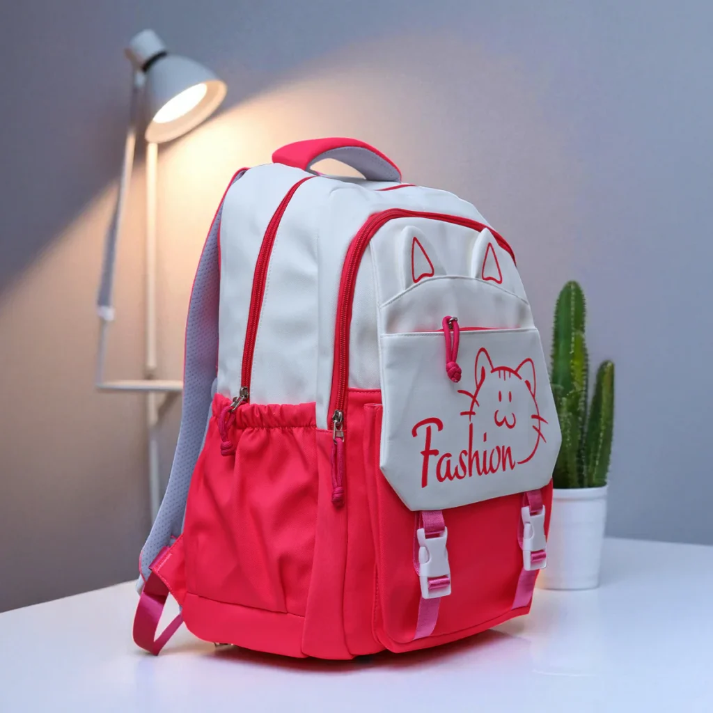 Chic Pink Cat Bag – Stylish & Fun for Little Trendsetters - Image 2