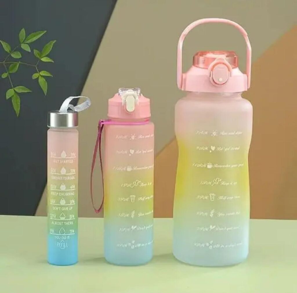Pink Gradient Water Bottle - Image 2