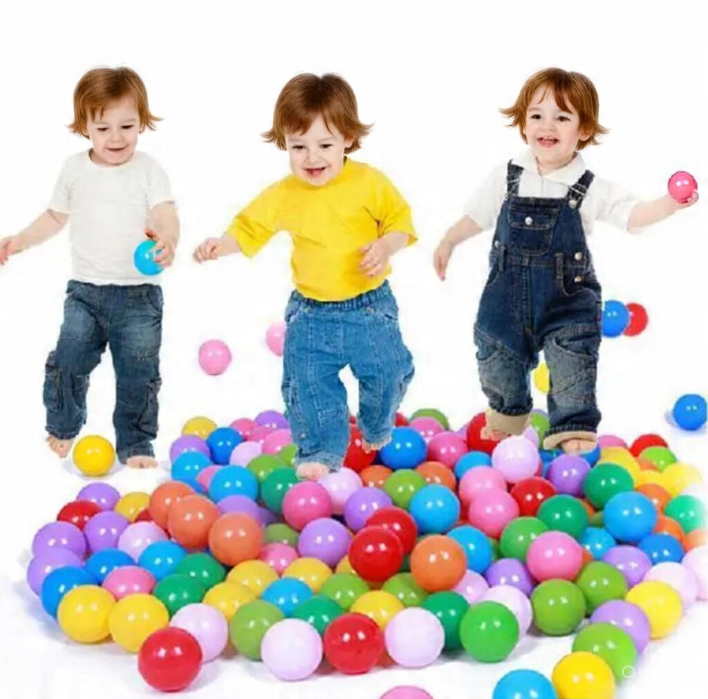 Little Fit Colorful Soft Ocean Balls for Kids Play Pit and Fun Activities