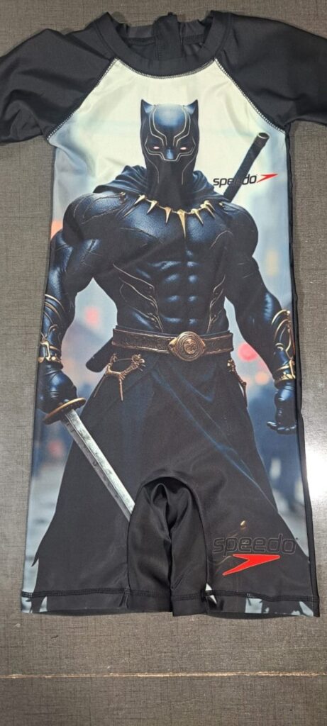 Kids Black Panther Swimming Costume | Little Fit