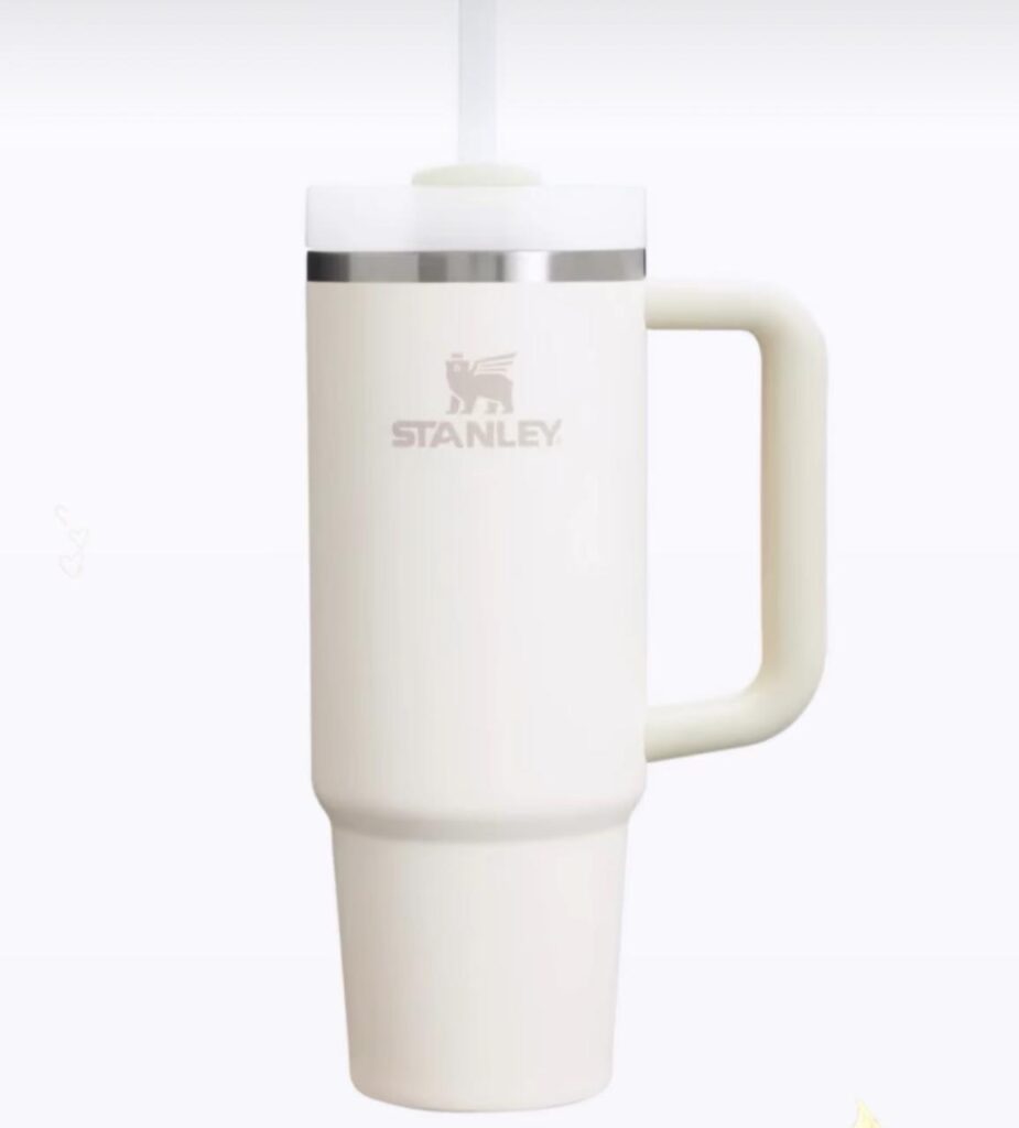 Stanley Quencher H2.0 FlowState Tumbler – Cream White | Little Fit