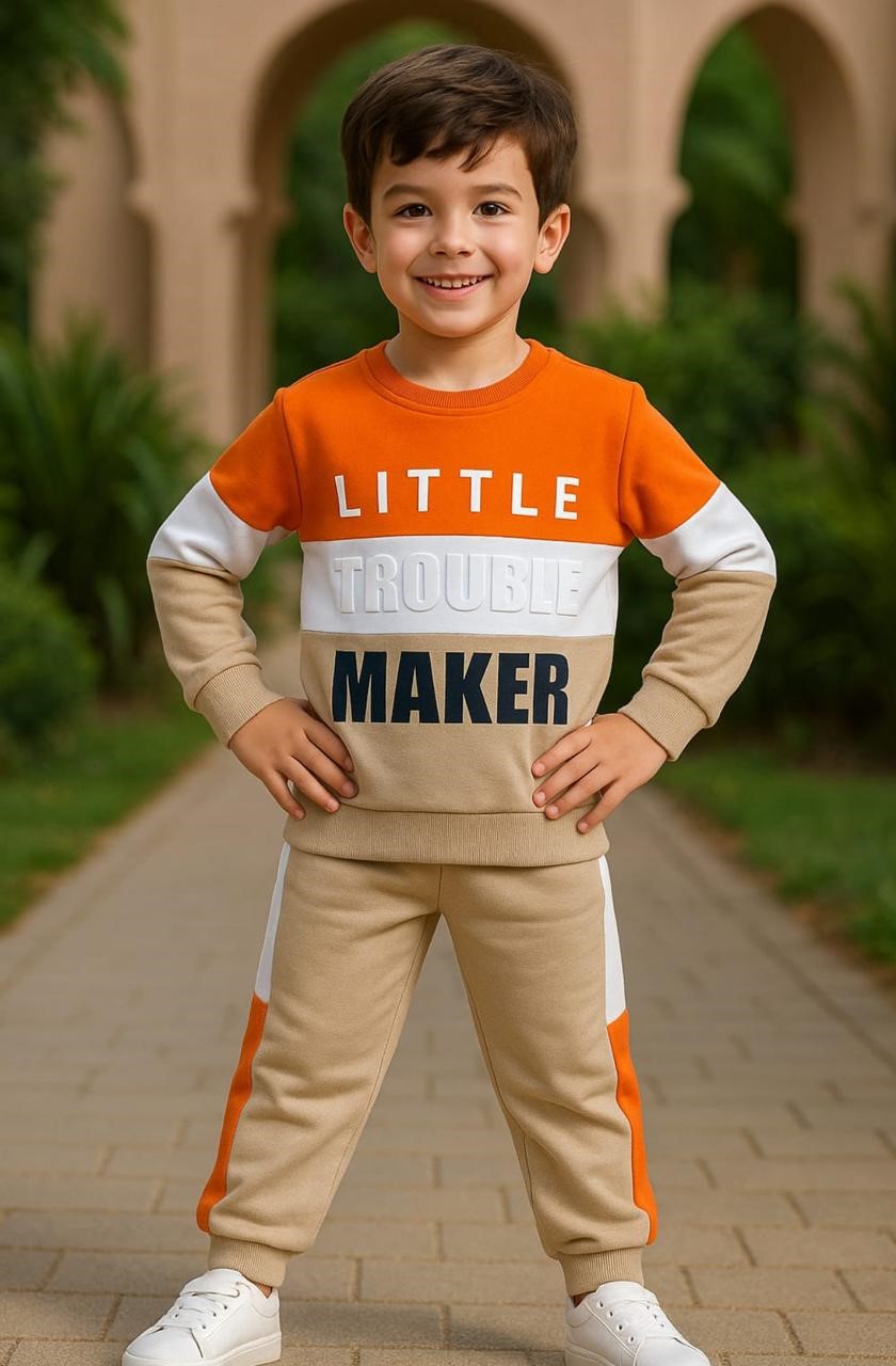 Kids winter fleece suits